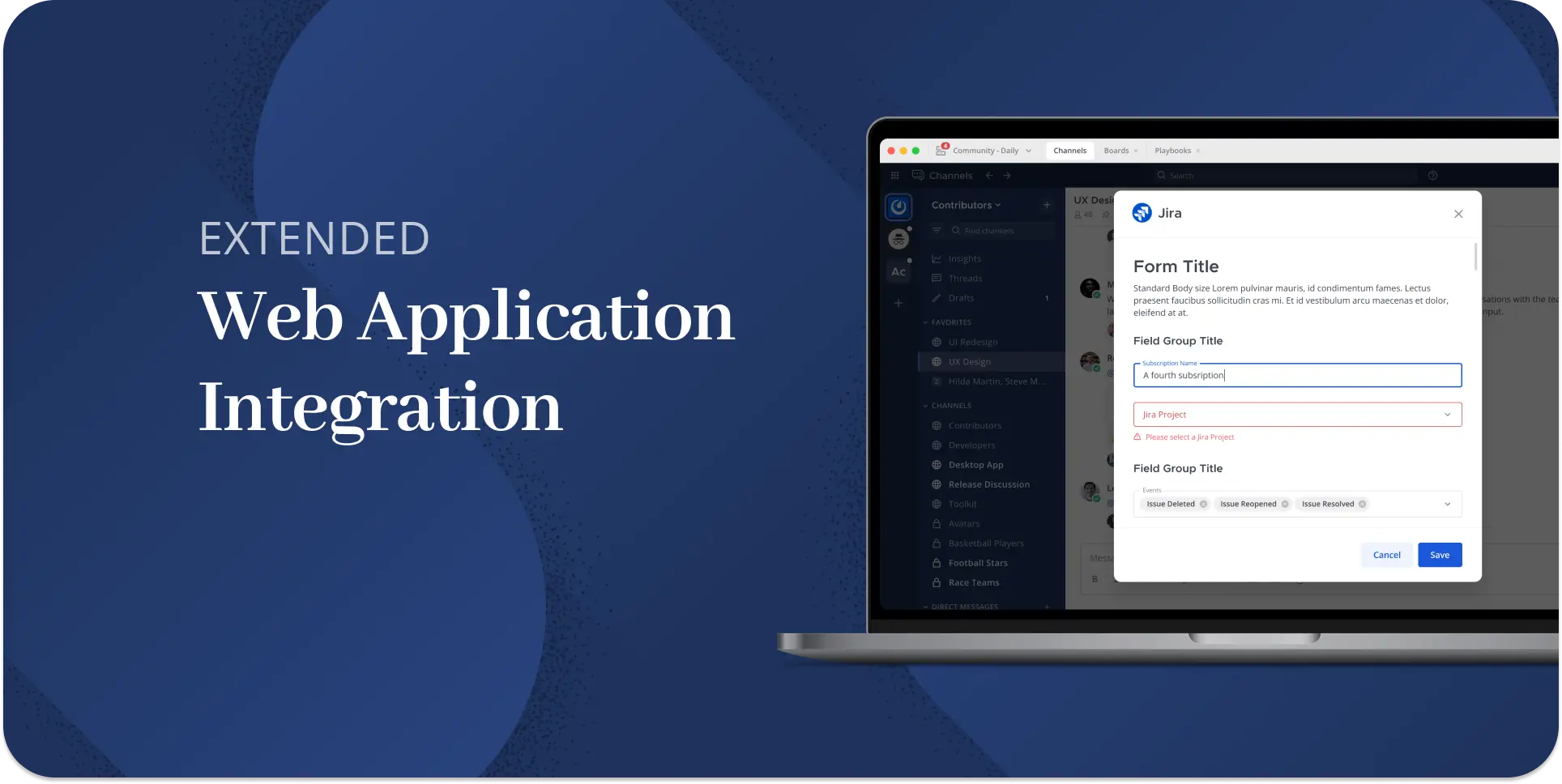 Web Application Integration Banner